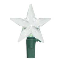 Brite Star 10 Light 5.5' Green Wire Battery Operated Multi-Color LED Star Light String with Timer